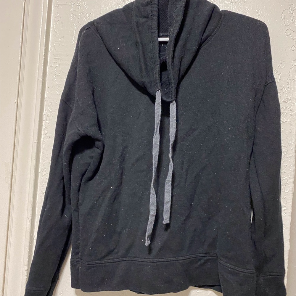 Old navy. Black Pullover Hoodie Sweater with Shawl Collar